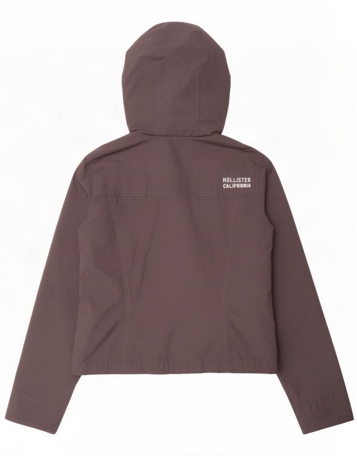 Hollister ženska bomber jakna s kapuljačom UK 14 Medium Grey Polyester
