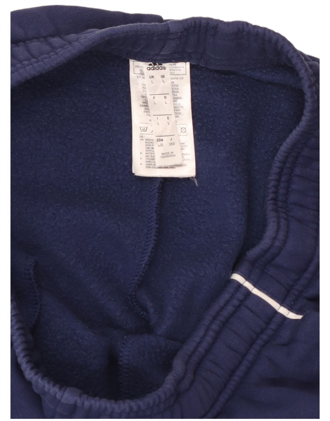 ADIDAS Muška trenirka Hlače Joggers Large tamnoplavi pamuk