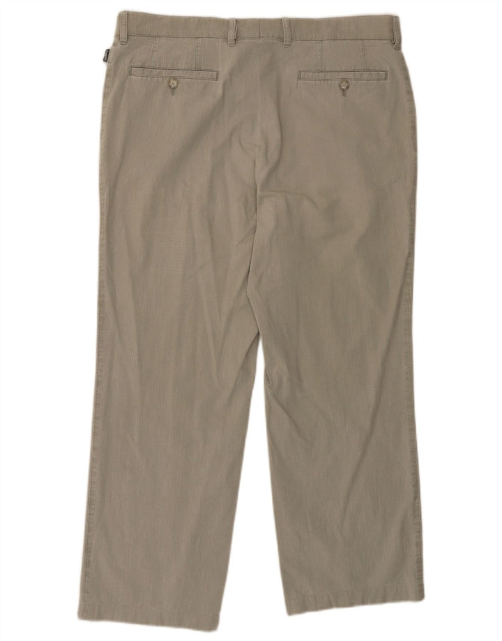 BUGATTI Mens Straight Suit Trousers IT 52 XL W36 L27 Grey