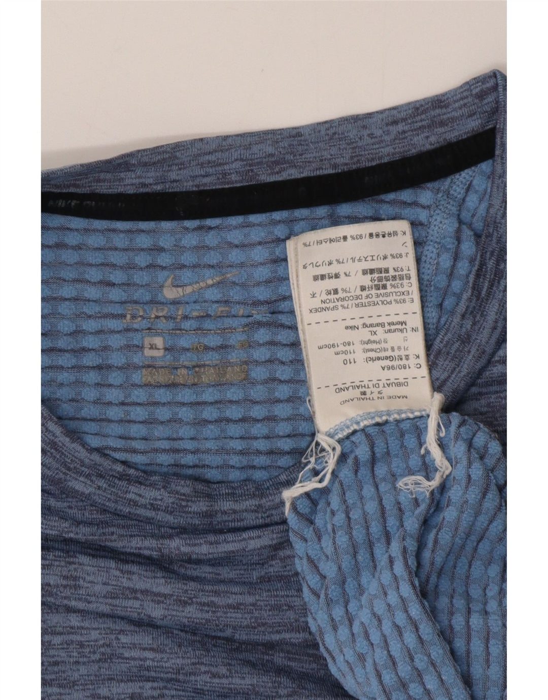 NIKE muška Dri Fit majica kratkih rukava XL plavi flekasti poliester