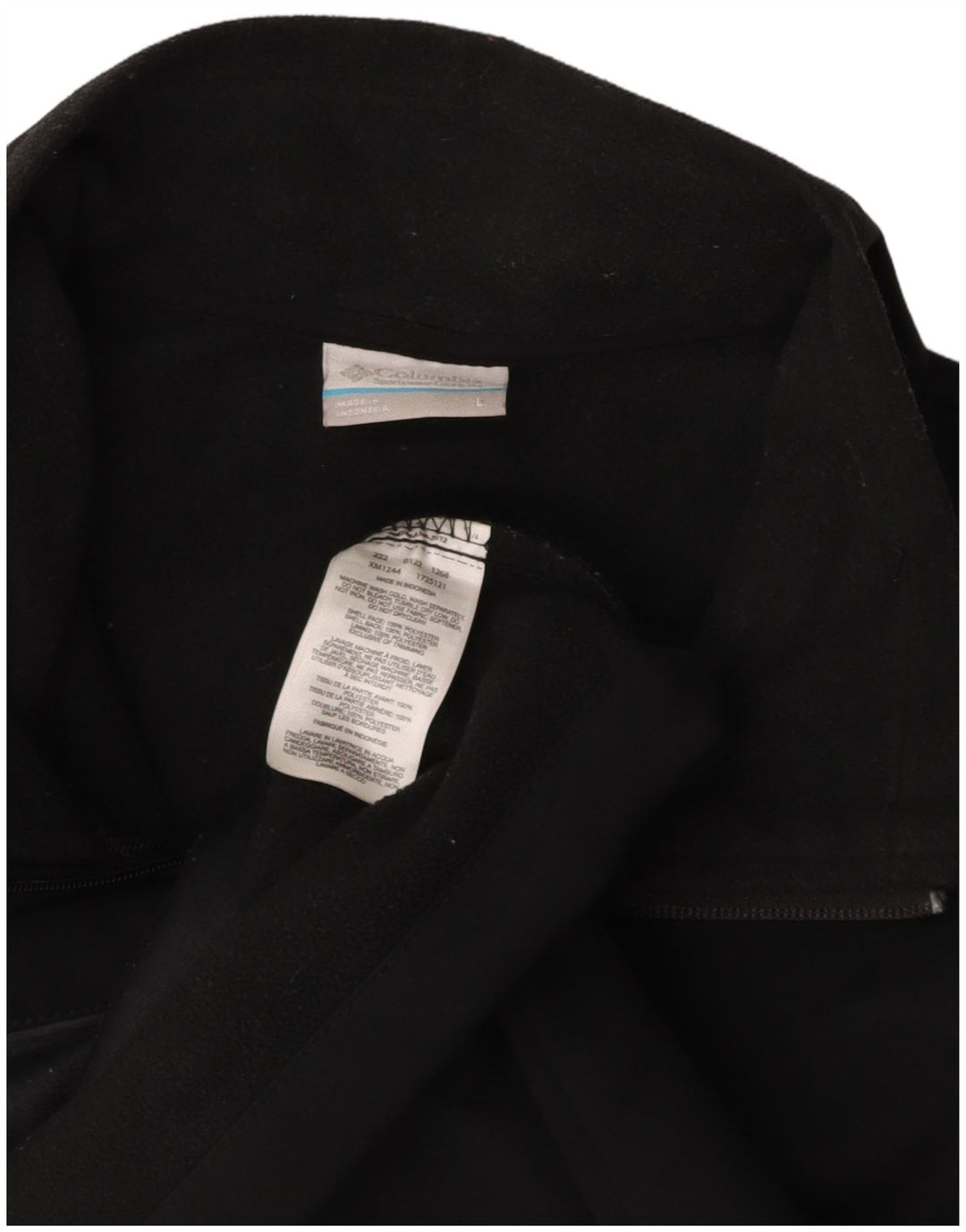 COLUMBIA Mens Tracksuit Top Jacket Large Black Polyester