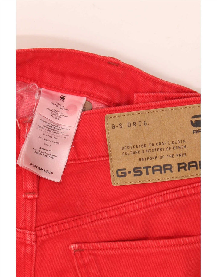 G-Star muške 3D Arc skraćene traperice W25 L25 crveni pamuk