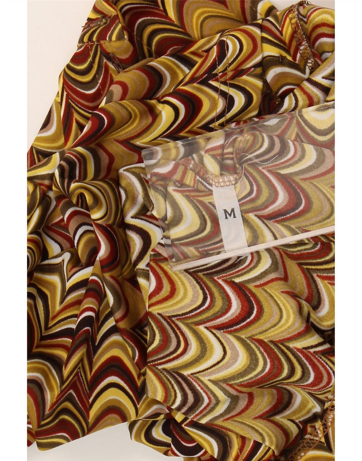 Vintage ženska košulja bluza UK 12 srednje raznobojna geometrijska