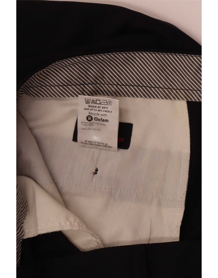 Marks & Spencer muške hlače ravnog odijela W38 L33 tamnoplavi poliester