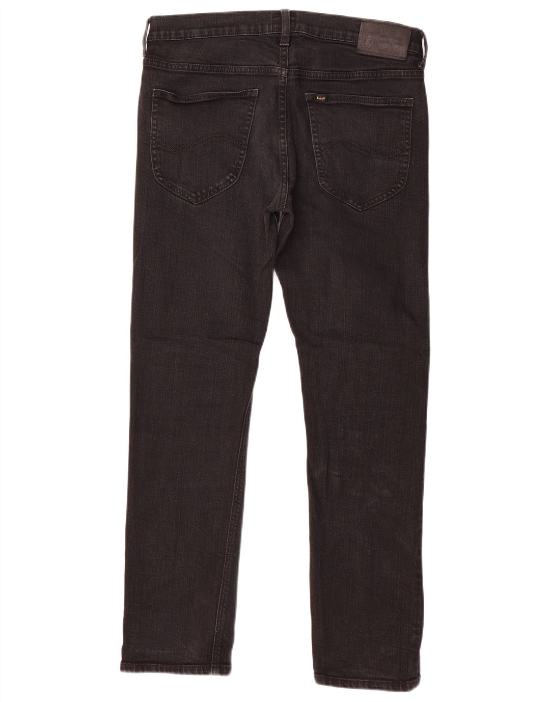 LEE ženske ravne traperice Daren Zip Fly W31 L30 crni pamuk