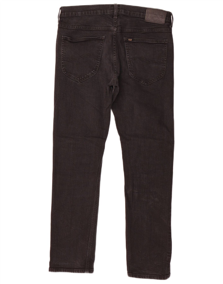 LEE ženske ravne traperice Daren Zip Fly W31 L30 crni pamuk