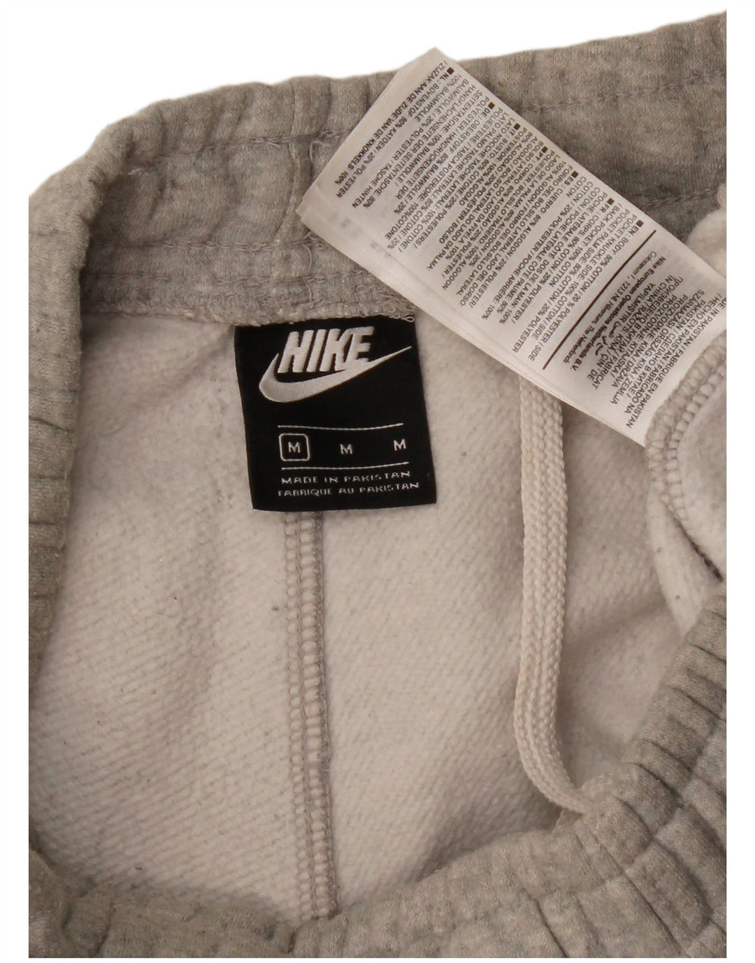 Nike Ženske grafičke trenirke Hlače Joggers UK 12 srednje sivi pamuk