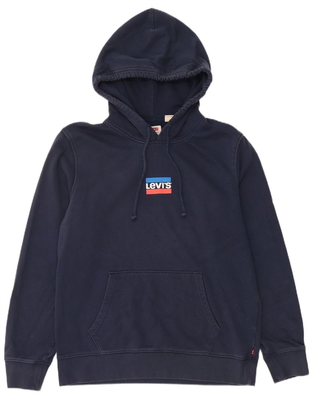 LEVI'S Mens Standard Hoodie Jumper Medium Navy Blue Cotton