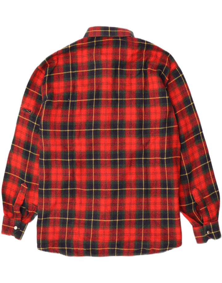 Vintage muška flanelska košulja 2XL crvena karirana