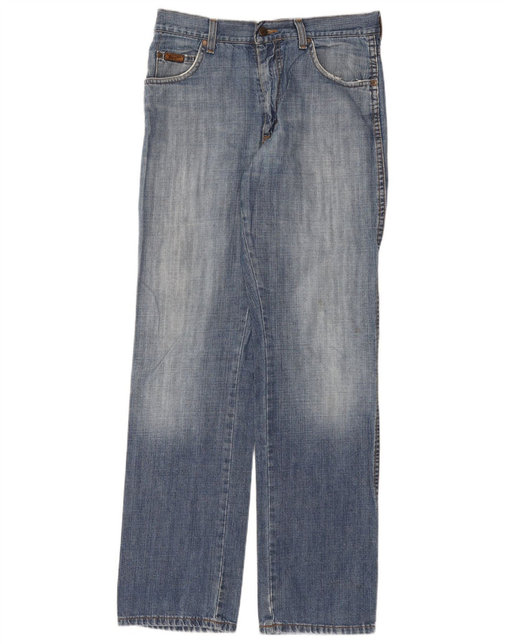 Wrangler muške ravne traperice regularnog kroja W32 L32 plavi pamuk