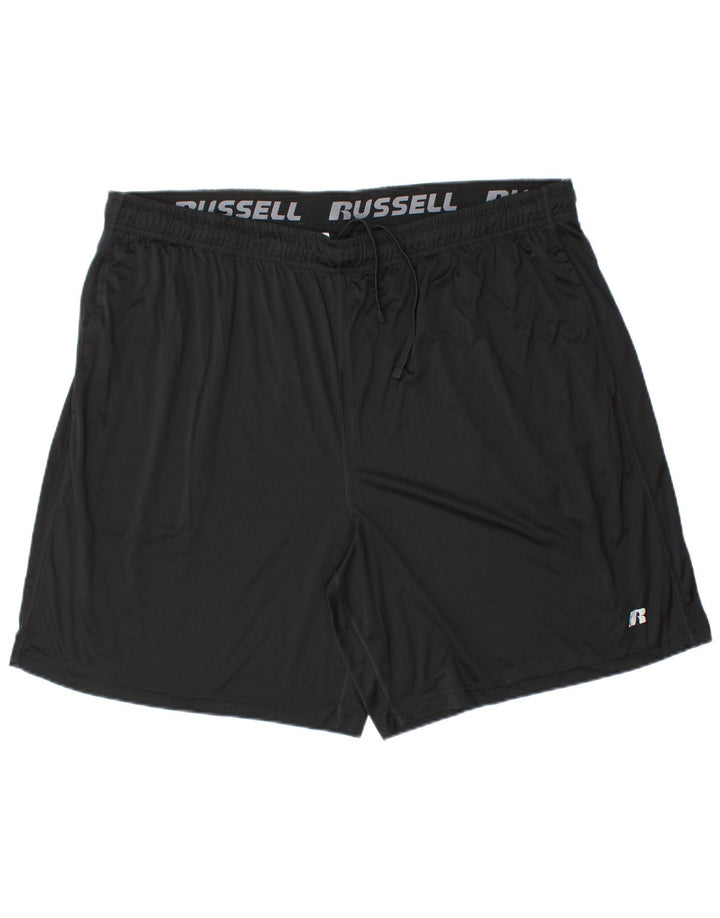 RUSSELL ATHLETIC muške kratke sportske hlače Dri-Power 2XL crni poliester