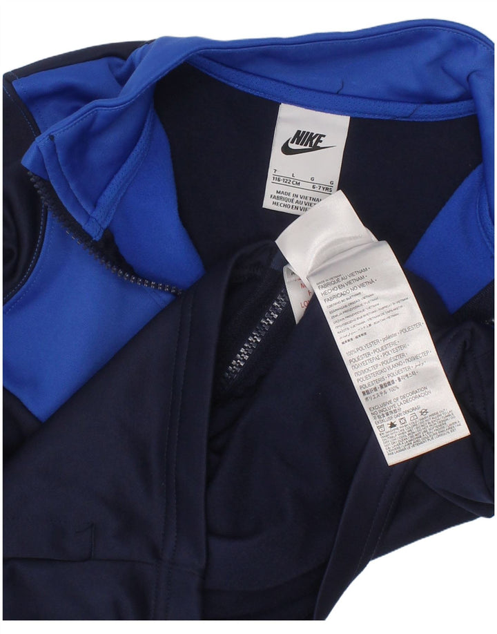 Nike Boys Trenirka Gornja jakna 6-7 Years Large Navy Blue Colourblock