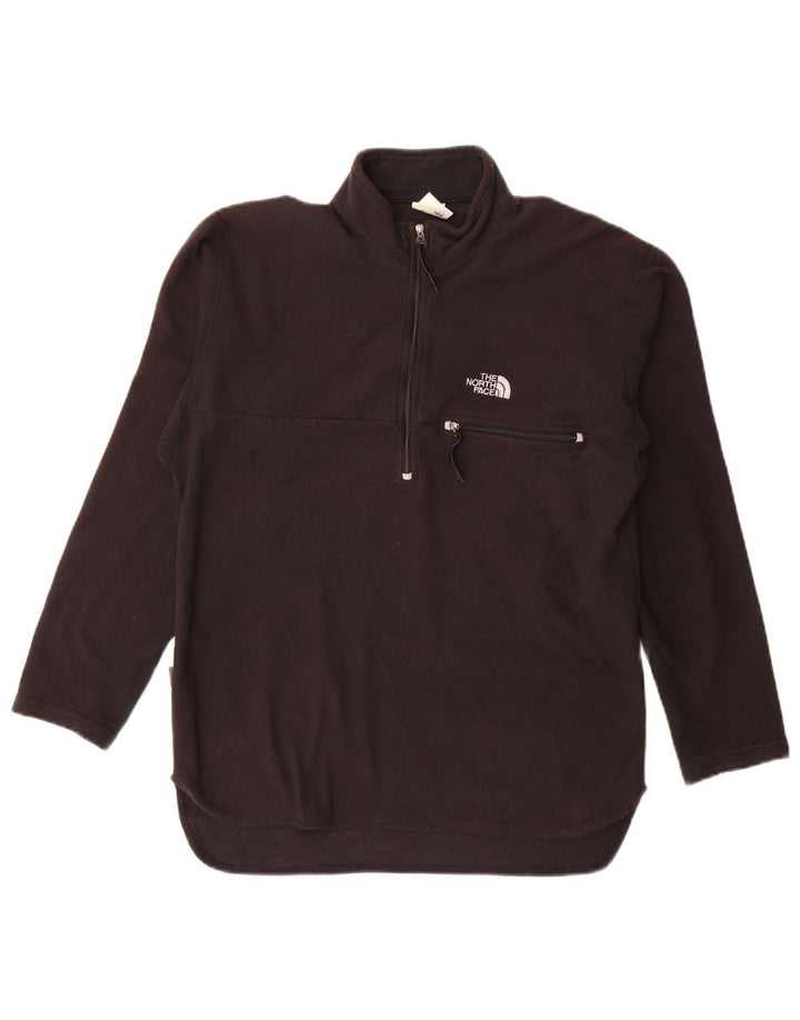 The North Face ženski flis džemper s patentnim izrezom UK 14 srednje crne boje od poliestera