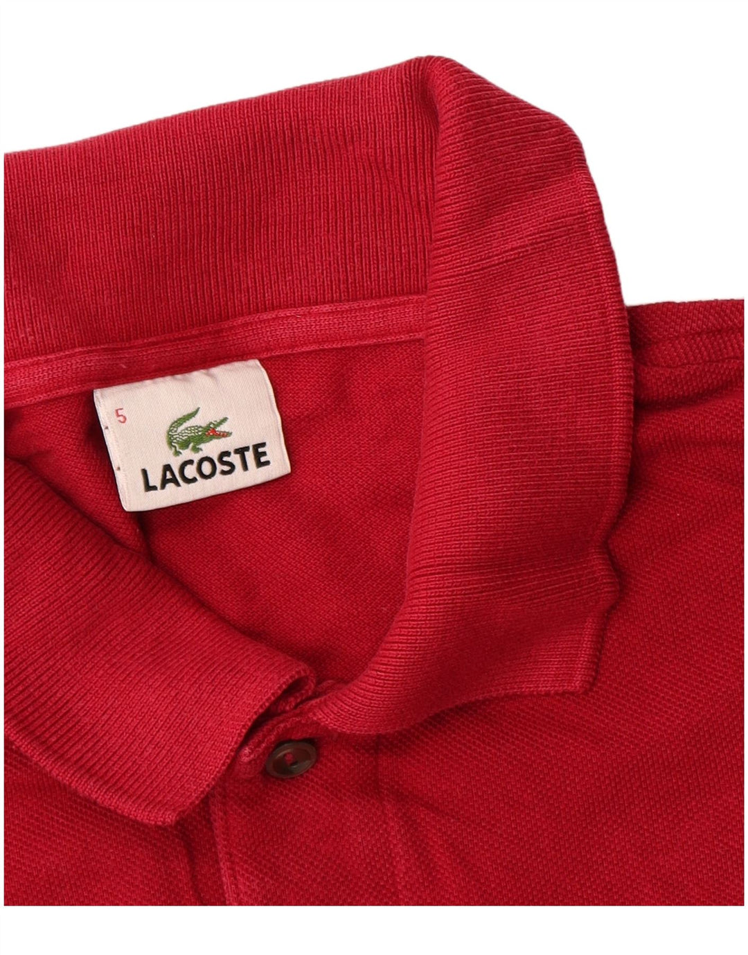 Lacoste muška polo majica veličine 5, veliki crveni pamuk