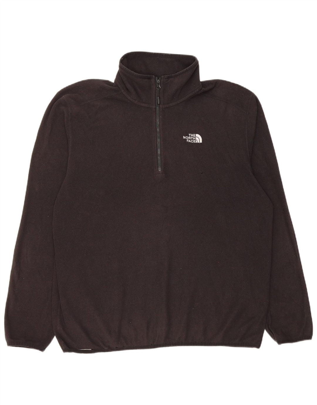 The North Face muški džemper od flisa s patentnim izrezom, veliki crni poliester
