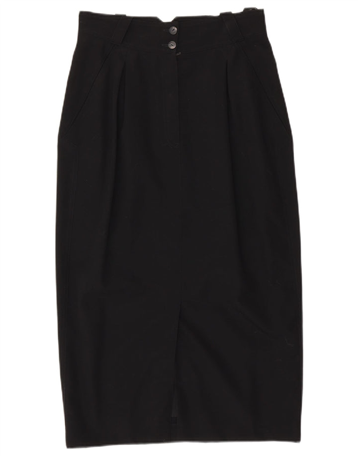 LAUREL ženska midi suknja EU 38 srednje veličine W28 crna vuna