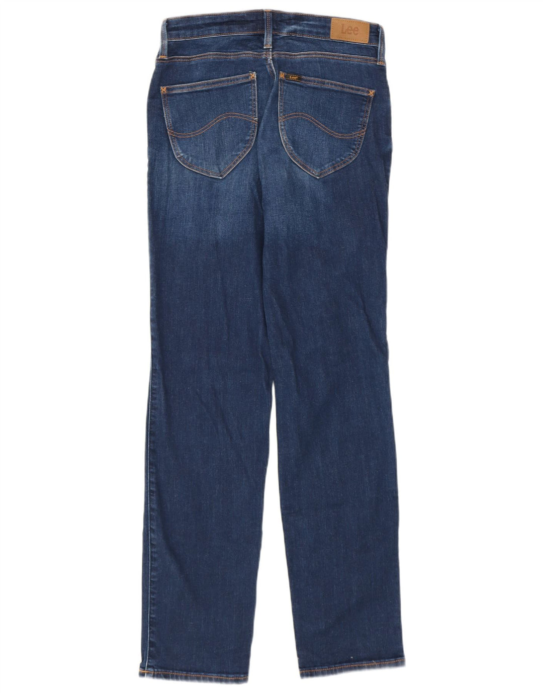 LEE Womens Marion Straight Jeans W28 L31 Blue Cotton