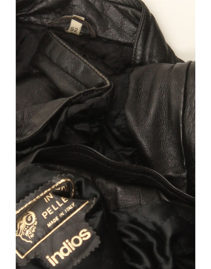 Indios muška kožna jakna IT 52 XL crna koža