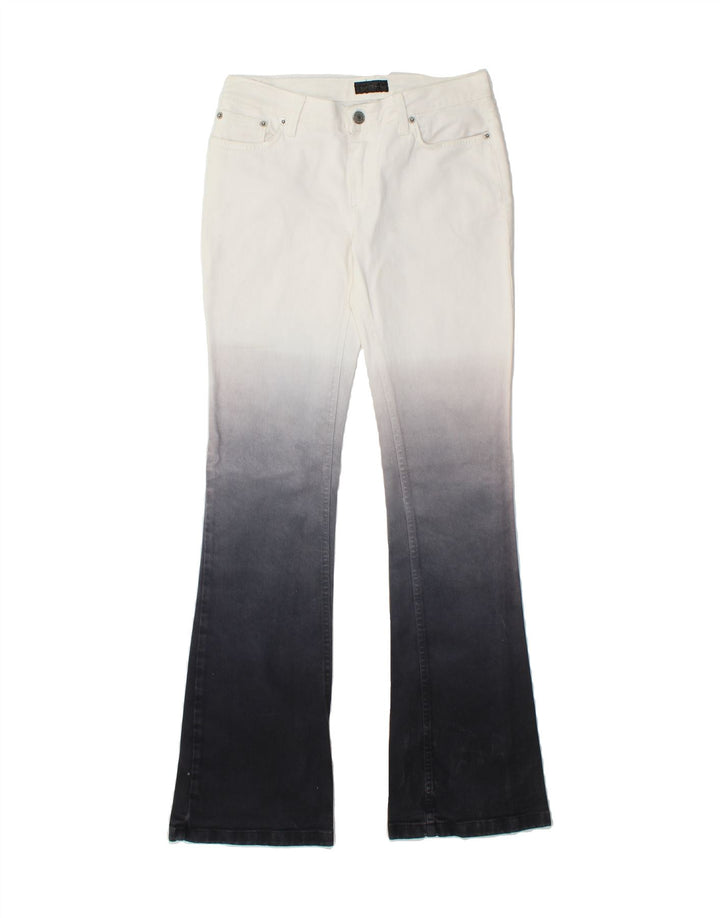 RICHMOND Womens Bootcut Jeans W26 L34 White Colourblock Cotton Vintage Richmond and Second-Hand Richmond from Messina Hembry 