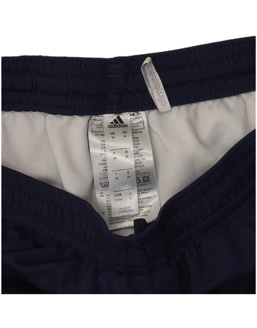 Adidas muške sportske kratke hlače Climalite Medium tamnoplavi poliester