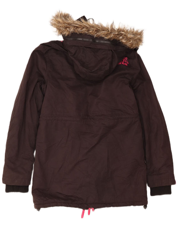 Superdry ženska parka jakna s kapuljačom UK 14 srednje crna