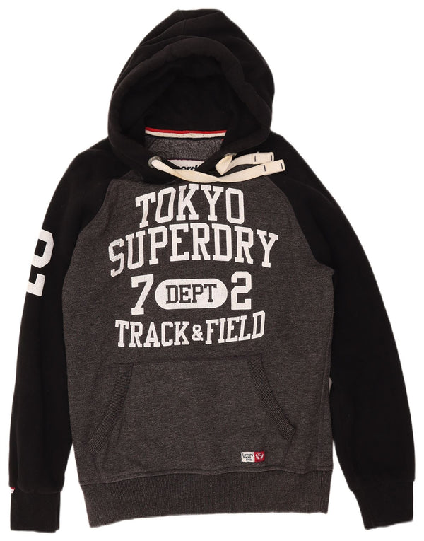 SUPERDRY muška atletska majica s kapuljačom s kapuljačom, velika siva boja
