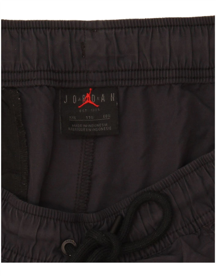 JORDAN Mens Sport Shorts 2XL  Navy Blue Polyester