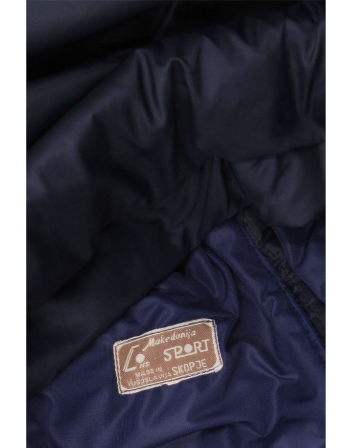 VINTAGE muška podstavljena jakna UK 42 XL tamnoplava boja