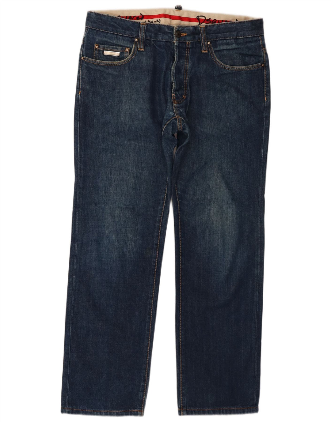 Dsquared2 muške ravne traperice IT 48 srednje W34 L29 plavi pamuk