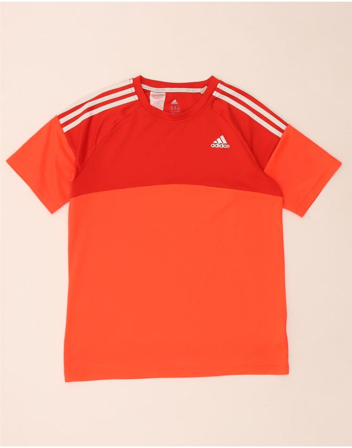 ADIDAS Climalite T-Shirt majica za dječake, 15-16 godina, narančasta poliesterska boja