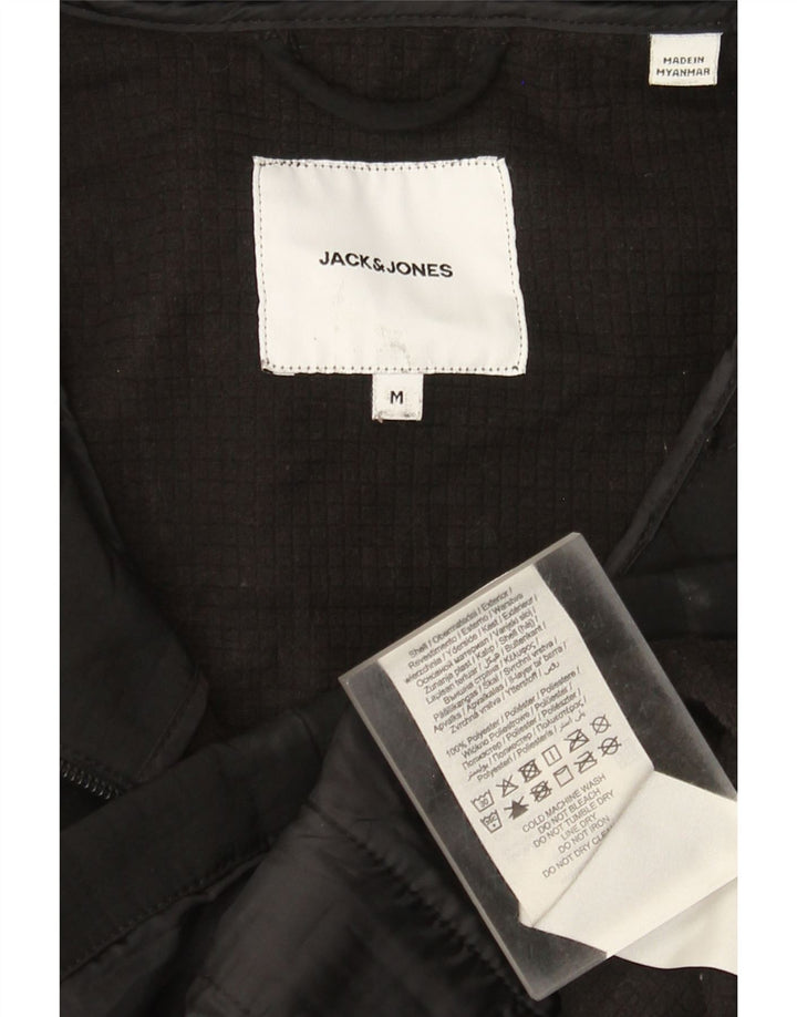Jack & Jones muška vjetrovka s kapuljačom UK 38 srednji crni poliester
