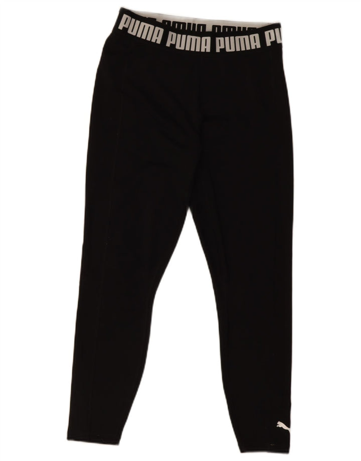 Puma tajice za djevojčice Graphic 11-12 Years srednje crne