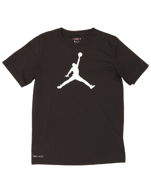 Jordan Boys Dri Fit majica s kratkim rukavima 13-14 godina XL crni poliester