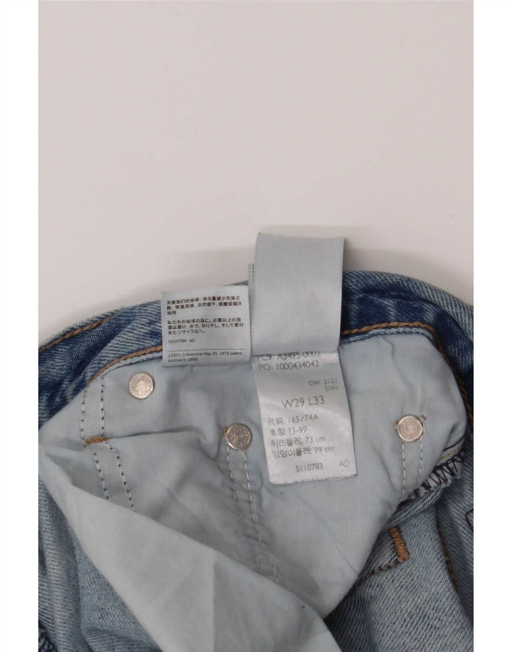 Levi's ženske traperice s otkinutim čizmama W29 L33, plavi pamuk