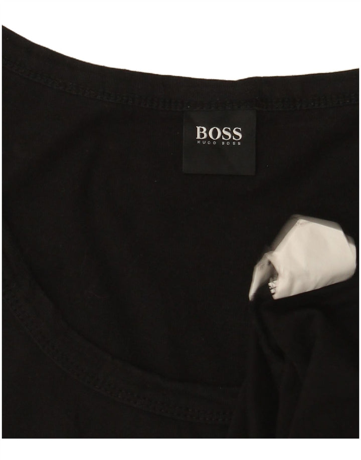 Hugo Boss muški grafički prsluk veliki crni pamuk