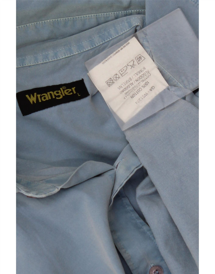 WRANGLER Muška košulja Large Blue Cotton