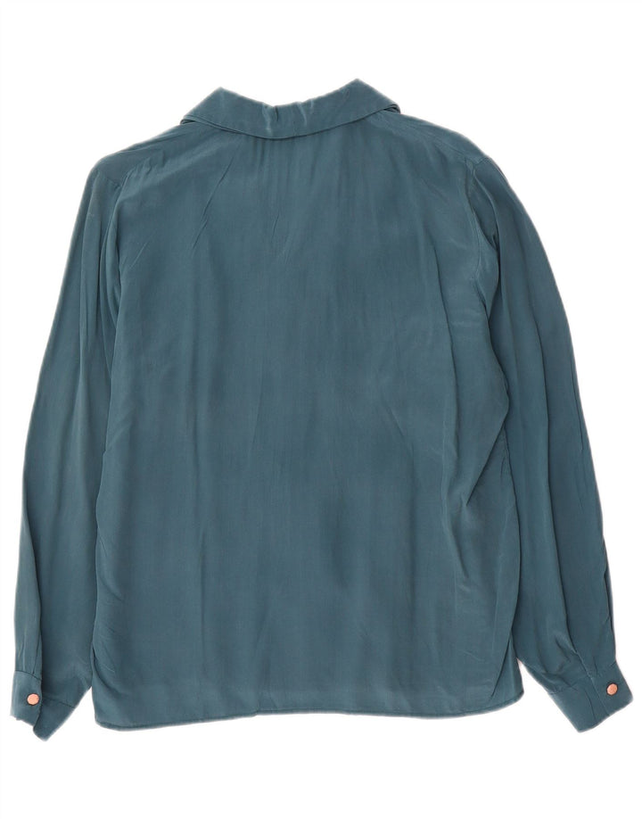 Vintage ženska košulja bluza UK 16 velika plava