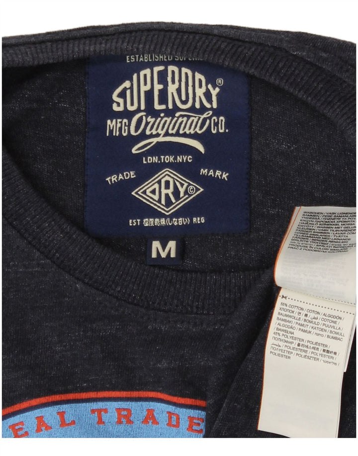 Superdry muška grafička majica kratkih rukava srednje tamnoplavi pamuk