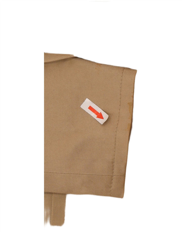 Hugo Boss Ženska jakna s 3 gumba UK 10 Small Beige Cotton Classic