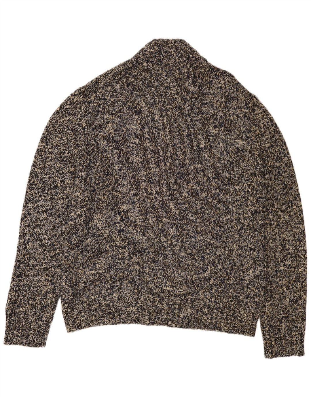 POLO RALPH LAUREN Muški pulover s dugmadima i ovratnikom 2XL sivi flekasti pamuk