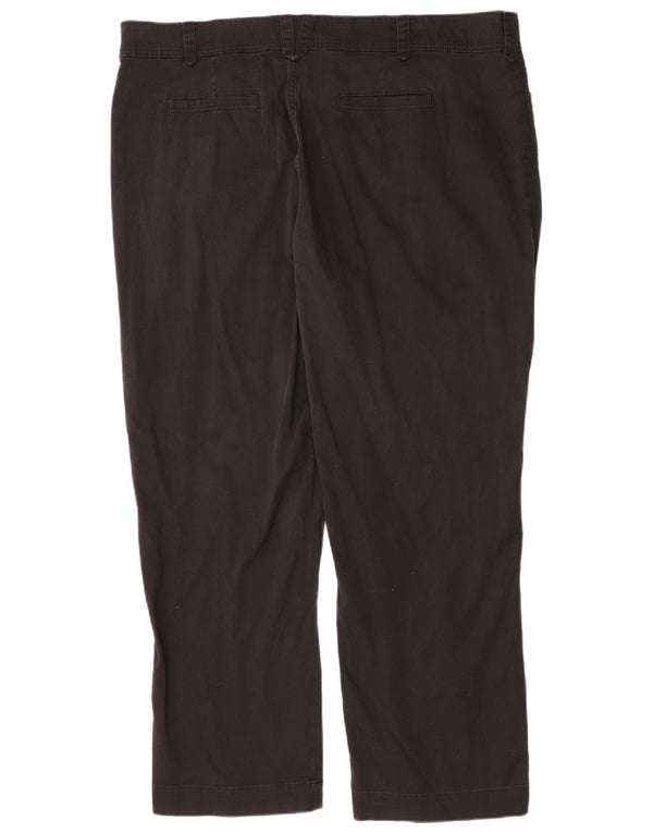 Lee ženske ravne ležerne hlače US 24 4XL W48 L30 crni pamuk