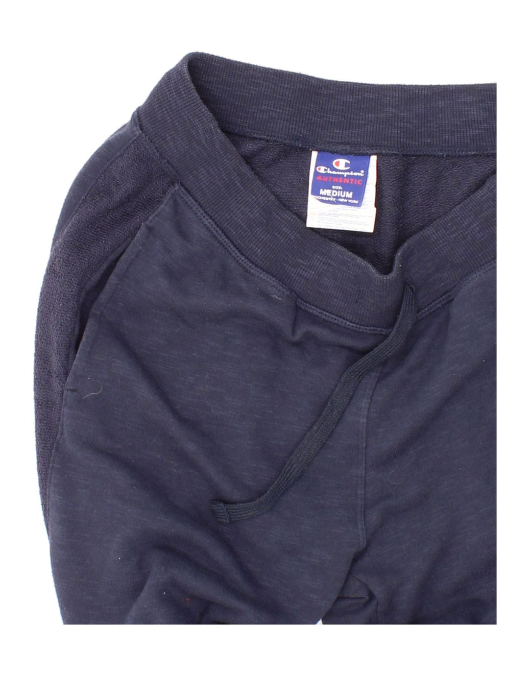 CHAMPION Womens Graphic Tracksuit Trousers UK 12 Medium  Navy Blue Vintage Champion and Second-Hand Champion from Messina Hembry 