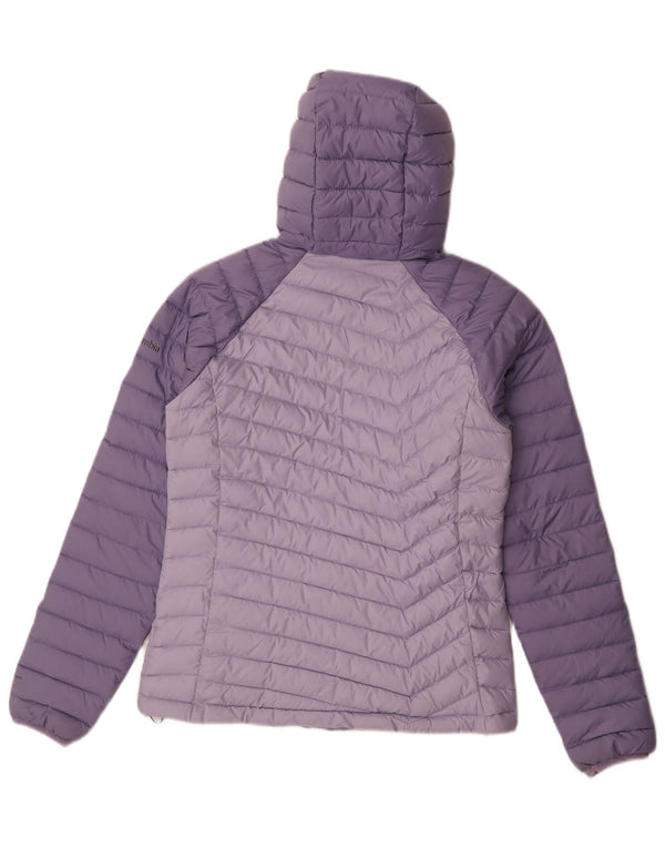 Columbia ženska podstavljena jakna s kapuljačom UK 10 Small Purple Colourblock