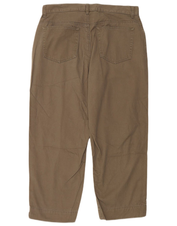 EDDIE BAUER Ženske skraćene hlače visokog struka US 12 Large W32 L24 Zelene