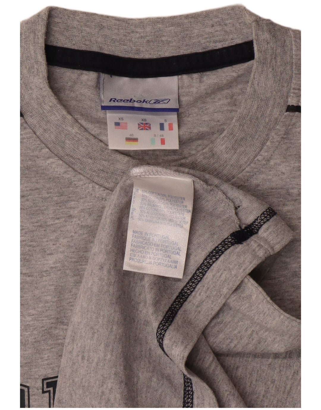 Reebok muški grafički prsluk XS sivi pamuk