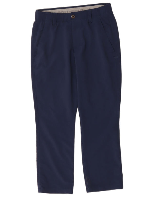 Under Armour muške ravne chino hlače W30 L27 tamnoplavi najlon