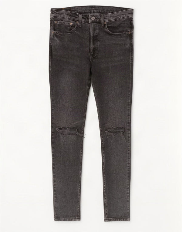 Levi's muške 519 uske traperice s visokim lopticama W34 L28 sivi pamuk