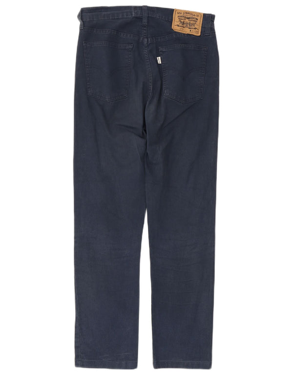 LEVI'S ženske ravne traperice W31 L27 tamnoplavi pamuk