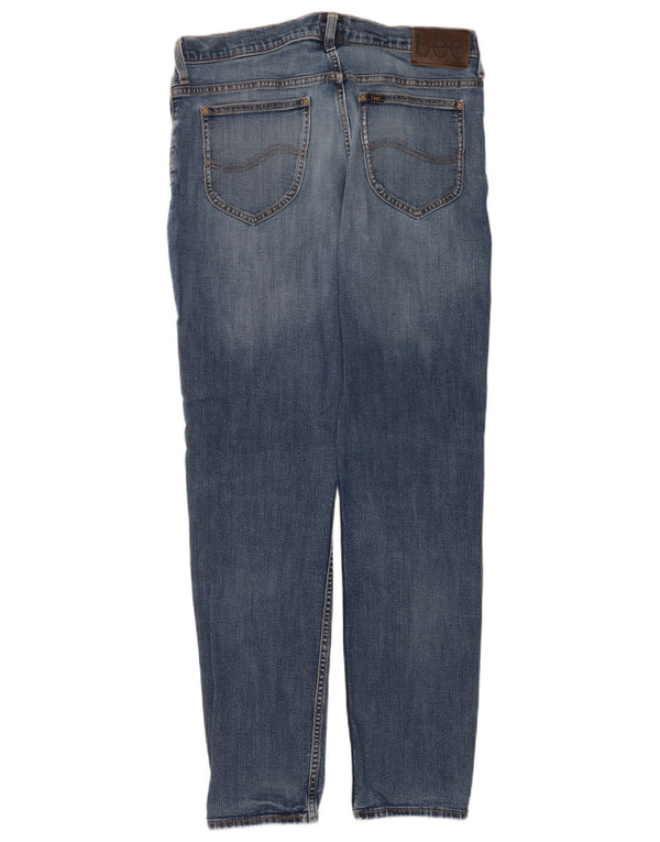 Lee Mens Rider Slim Jeans W33 L32 Plavi pamuk