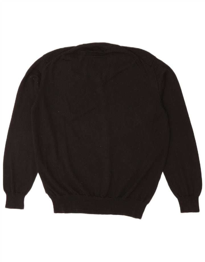 HUGO BOSS Muški džemper s V-izrezom srednje crne boje